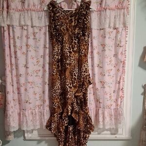 Leopard Print Sleeveless Dress